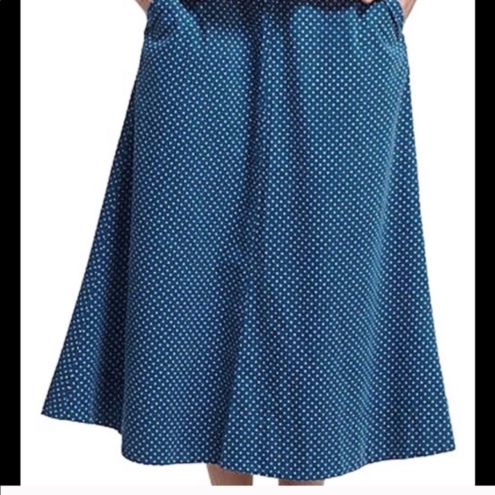 Vanessa Virginia Fine Wale Cord Polka Dot Skirt 8